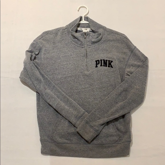 PINK Victoria Secret Quarter-Zip Sweater - Picture 1 of 2